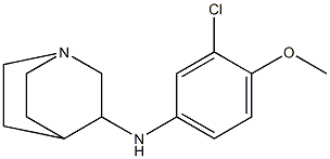 N-(3-chloro-4-methoxyphenyl)-1-azabicyclo[2.2.2]octan-3-amine 结构式