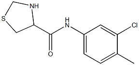 N-(3-chloro-4-methylphenyl)-1,3-thiazolidine-4-carboxamide