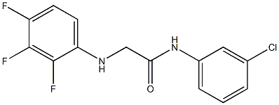 N-(3-chlorophenyl)-2-[(2,3,4-trifluorophenyl)amino]acetamide Structure