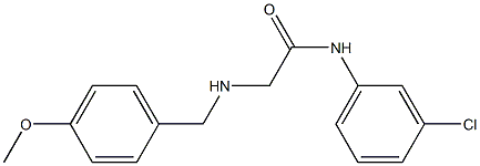 N-(3-chlorophenyl)-2-{[(4-methoxyphenyl)methyl]amino}acetamide Structure