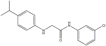 N-(3-chlorophenyl)-2-{[4-(propan-2-yl)phenyl]amino}acetamide Structure