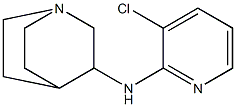 N-(3-chloropyridin-2-yl)-1-azabicyclo[2.2.2]octan-3-amine 化学構造式