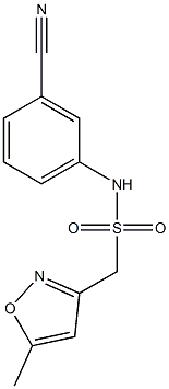 N-(3-cyanophenyl)-1-(5-methyl-1,2-oxazol-3-yl)methanesulfonamide