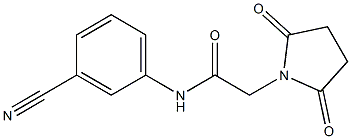 N-(3-cyanophenyl)-2-(2,5-dioxopyrrolidin-1-yl)acetamide