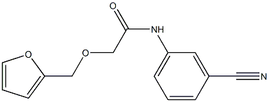 N-(3-cyanophenyl)-2-(furan-2-ylmethoxy)acetamide Struktur
