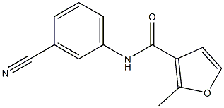 N-(3-cyanophenyl)-2-methyl-3-furamide Struktur