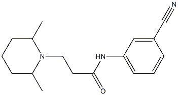  N-(3-cyanophenyl)-3-(2,6-dimethylpiperidin-1-yl)propanamide