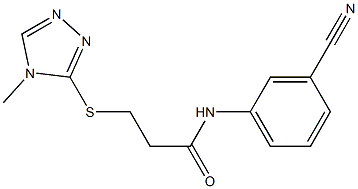  N-(3-cyanophenyl)-3-[(4-methyl-4H-1,2,4-triazol-3-yl)sulfanyl]propanamide