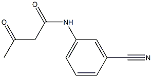 N-(3-cyanophenyl)-3-oxobutanamide Struktur