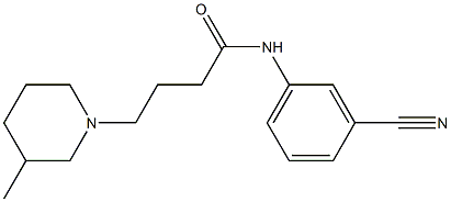  N-(3-cyanophenyl)-4-(3-methylpiperidin-1-yl)butanamide