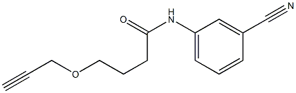 N-(3-cyanophenyl)-4-(prop-2-yn-1-yloxy)butanamide Structure