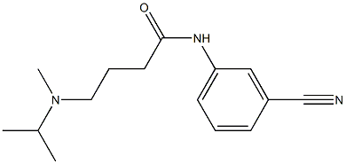 N-(3-cyanophenyl)-4-[methyl(propan-2-yl)amino]butanamide Structure