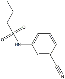 N-(3-cyanophenyl)propane-1-sulfonamide,,结构式