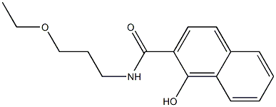 N-(3-ethoxypropyl)-1-hydroxynaphthalene-2-carboxamide Structure