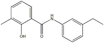 N-(3-ethylphenyl)-2-hydroxy-3-methylbenzamide Struktur