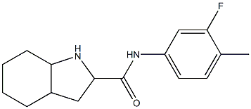 N-(3-fluoro-4-methylphenyl)-octahydro-1H-indole-2-carboxamide Structure