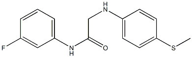  N-(3-fluorophenyl)-2-{[4-(methylsulfanyl)phenyl]amino}acetamide