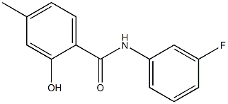 N-(3-fluorophenyl)-2-hydroxy-4-methylbenzamide Structure