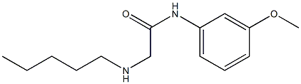 N-(3-methoxyphenyl)-2-(pentylamino)acetamide,,结构式