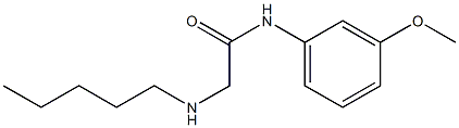  N-(3-methoxyphenyl)-2-(pentylamino)acetamide