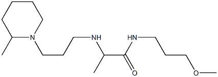 N-(3-methoxypropyl)-2-{[3-(2-methylpiperidin-1-yl)propyl]amino}propanamide,,结构式