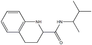 N-(3-methylbutan-2-yl)-1,2,3,4-tetrahydroquinoline-2-carboxamide,,结构式