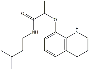 N-(3-methylbutyl)-2-(1,2,3,4-tetrahydroquinolin-8-yloxy)propanamide