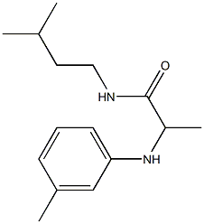 N-(3-methylbutyl)-2-[(3-methylphenyl)amino]propanamide