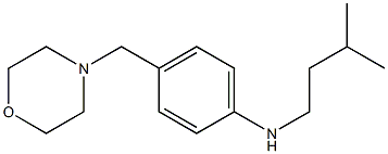 N-(3-methylbutyl)-4-(morpholin-4-ylmethyl)aniline Structure