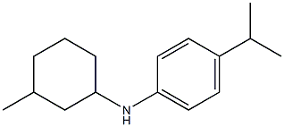 N-(3-methylcyclohexyl)-4-(propan-2-yl)aniline Struktur