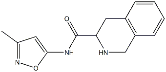 N-(3-methylisoxazol-5-yl)-1,2,3,4-tetrahydroisoquinoline-3-carboxamide,,结构式