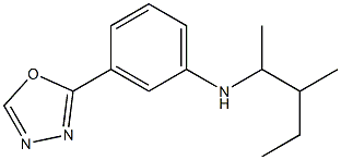 N-(3-methylpentan-2-yl)-3-(1,3,4-oxadiazol-2-yl)aniline