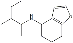 N-(3-methylpentan-2-yl)-4,5,6,7-tetrahydro-1-benzofuran-4-amine,,结构式