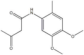 N-(4,5-dimethoxy-2-methylphenyl)-3-oxobutanamide Structure