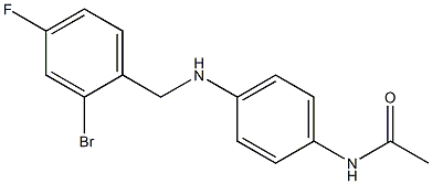 N-(4-{[(2-bromo-4-fluorophenyl)methyl]amino}phenyl)acetamide