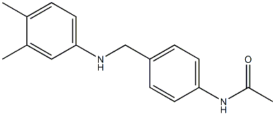 N-(4-{[(3,4-dimethylphenyl)amino]methyl}phenyl)acetamide Struktur