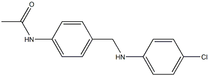 N-(4-{[(4-chlorophenyl)amino]methyl}phenyl)acetamide Structure