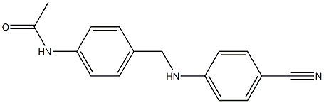 N-(4-{[(4-cyanophenyl)amino]methyl}phenyl)acetamide Struktur
