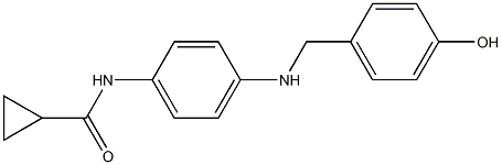  N-(4-{[(4-hydroxyphenyl)methyl]amino}phenyl)cyclopropanecarboxamide