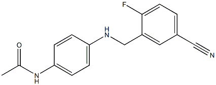  N-(4-{[(5-cyano-2-fluorophenyl)methyl]amino}phenyl)acetamide