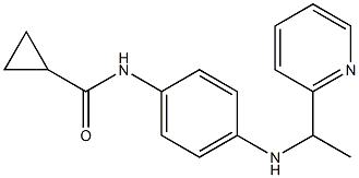 N-(4-{[1-(pyridin-2-yl)ethyl]amino}phenyl)cyclopropanecarboxamide Structure