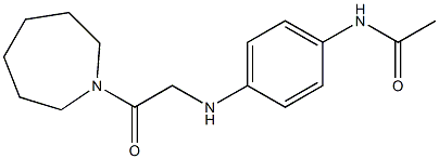 N-(4-{[2-(azepan-1-yl)-2-oxoethyl]amino}phenyl)acetamide Struktur