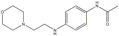 N-(4-{[2-(morpholin-4-yl)ethyl]amino}phenyl)acetamide Structure