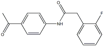 N-(4-acetylphenyl)-2-(2-fluorophenyl)acetamide Structure