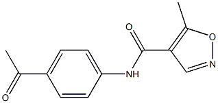 N-(4-acetylphenyl)-5-methylisoxazole-4-carboxamide Structure