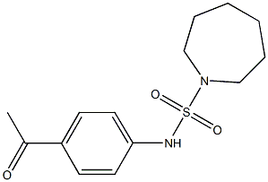 N-(4-acetylphenyl)azepane-1-sulfonamide Struktur