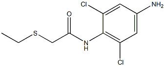 N-(4-amino-2,6-dichlorophenyl)-2-(ethylsulfanyl)acetamide 结构式