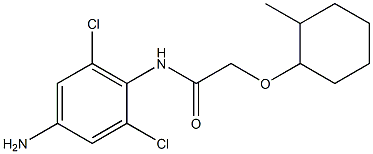 N-(4-amino-2,6-dichlorophenyl)-2-[(2-methylcyclohexyl)oxy]acetamide Structure