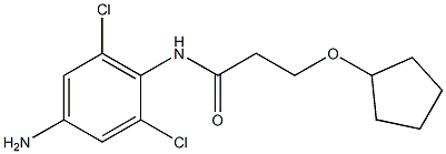 N-(4-amino-2,6-dichlorophenyl)-3-(cyclopentyloxy)propanamide|