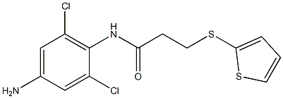  N-(4-amino-2,6-dichlorophenyl)-3-(thiophen-2-ylsulfanyl)propanamide